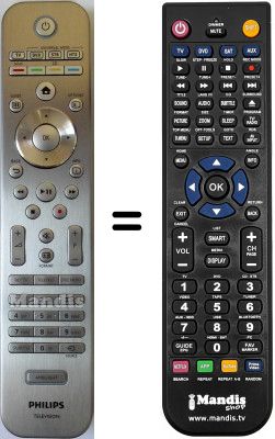 Télécommande équivalente Philips 37PF7641D / 10 Télécommande équivalente Philips 37PF7641D / 10