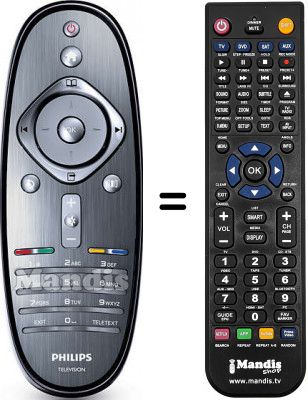 Télécommande équivalente Philips 46PFL7695M / 08