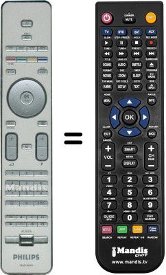 Télécommande équivalente Philips 42PFL9900D / 10