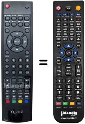 T&eacute;l&eacute;commande &eacute;quivalente Q.BELL QBT.24DB