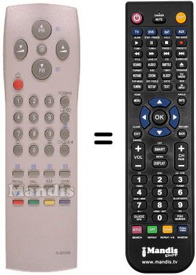 Télécommande équivalente Daewoo DTA3220E Télécommande équivalente Daewoo DTA3220E