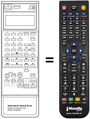 Télécommande équivalente RC693MV