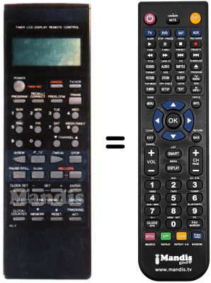 Télécommande équivalente RC-F