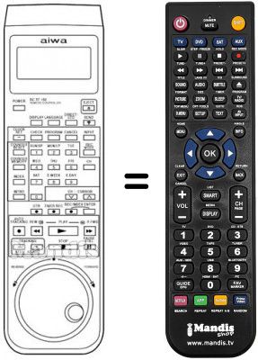 Télécommande équivalente RC-TF150