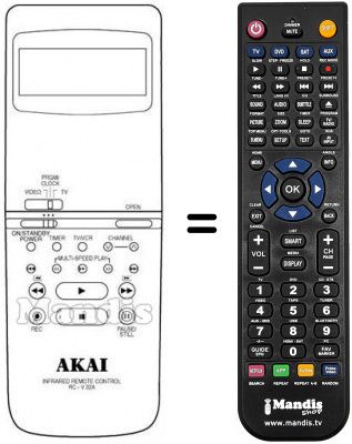 Télécommande équivalente RC-V252E
