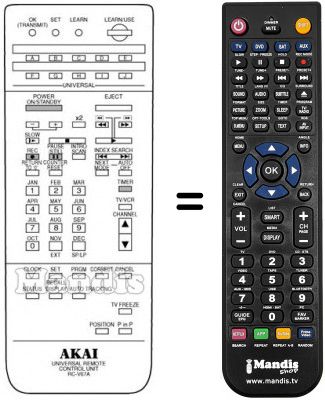 Télécommande équivalente RC-V67A