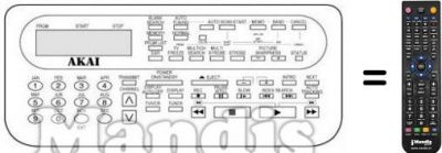 Télécommande équivalente RC-V966A