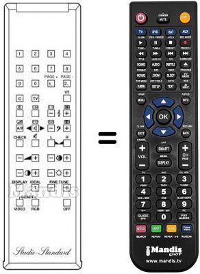 Télécommande équivalente RC100