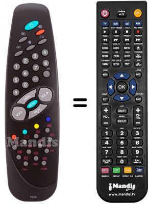 Télécommande équivalente RC1010 Télécommande équivalente RC1010