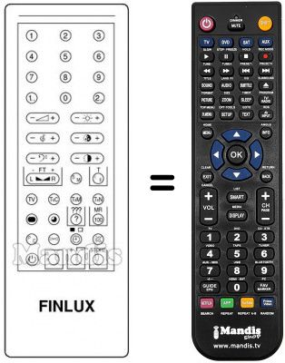 Télécommande équivalente RC1122TX
