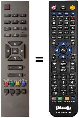 T&eacute;l&eacute;commande &eacute;quivalente RC1241