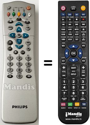 Télécommande équivalente Philips DSR2210-03