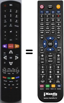 Télécommande équivalente Thomson 42 FU 5553 Télécommande équivalente Thomson 42 FU 5553