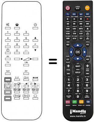 Télécommande équivalente RC5404