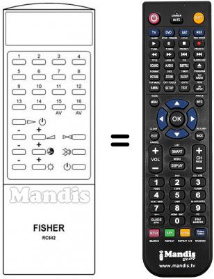 Télécommande équivalente RC642