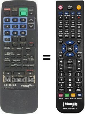 T&eacute;l&eacute;commande &eacute;quivalente RC-7VR12