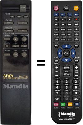 Télécommande équivalente RC-T770L