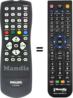 Télécommande équivalente RC1123333 / 01