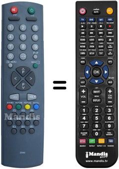 T&eacute;l&eacute;commande &eacute;quivalente RC2040