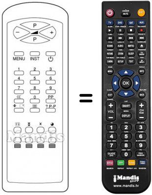 Télécommande équivalente RC21191