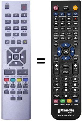 T&eacute;l&eacute;commande &eacute;quivalente Kendo CT26S55SNSI