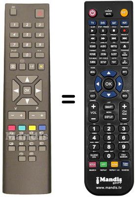 T&eacute;l&eacute;commande &eacute;quivalente RC2445
