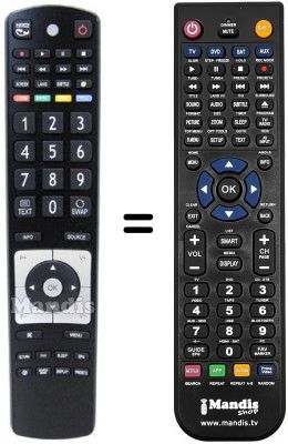 T&eacute;l&eacute;commande &eacute;quivalente RC5110