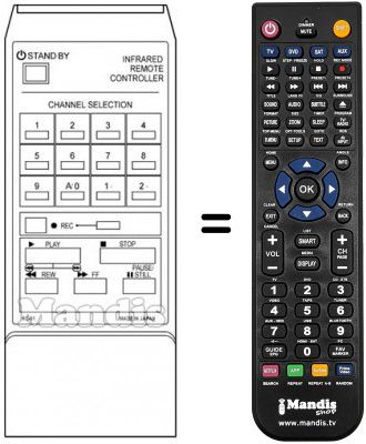 Télécommande équivalente RC81