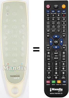 Télécommande équivalente Thomson XINOXTV Télécommande équivalente Thomson XINOXTV
