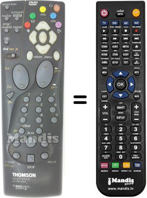 T&eacute;l&eacute;commande &eacute;quivalente RCT443MN1