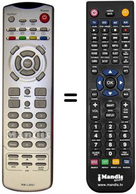 Télécommande équivalente EASY LIVING V32ELBD