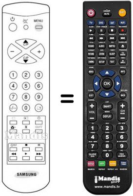 Télécommande équivalente Samsung CF3340Z Télécommande équivalente Samsung CF3340Z