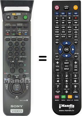 Télécommande équivalente Sony SLV-SF90 Télécommande équivalente Sony SLV-SF90