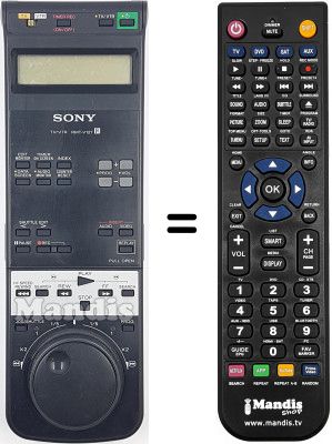 Télécommande équivalente RMT-V127