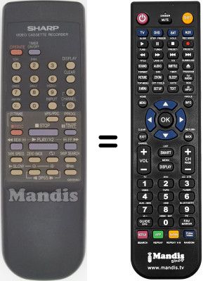 Télécommande équivalente RRMCG0009AJ