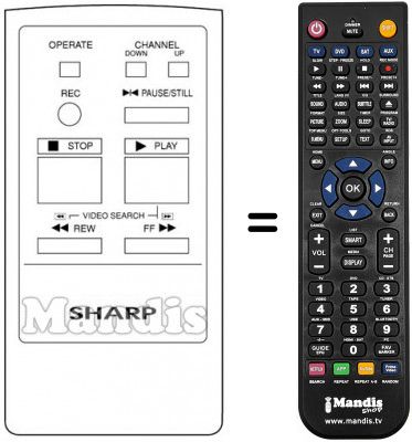 Télécommande équivalente Sharp RRMCG0084GESA