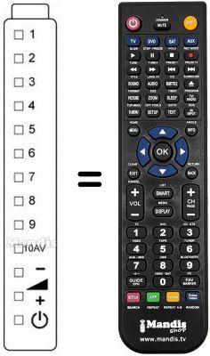 Télécommande équivalente Sharp RRMCG0125CESA