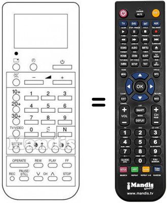 Télécommande équivalente Sharp RRMCG0552CESA