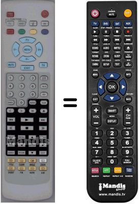 Télécommande équivalente Palladium TVD82698