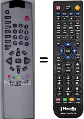 T&eacute;l&eacute;commande &eacute;quivalente Funai 20AB528L