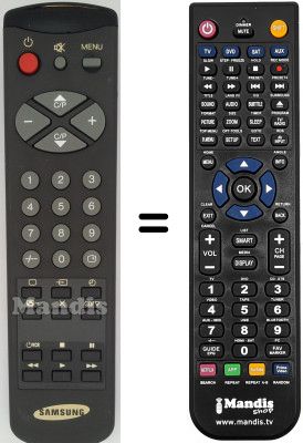 Télécommande équivalente Samsung CF5935Z Télécommande équivalente Samsung CF5935Z