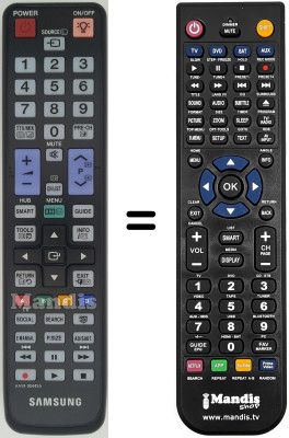 Télécommande équivalente Samsung LE-40S62BXXEC Télécommande équivalente Samsung LE-40S62BXXEC