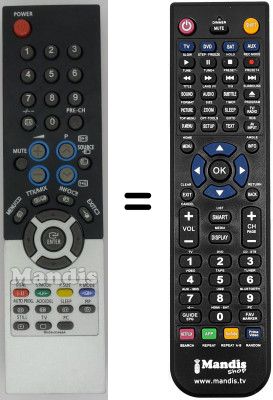 Télécommande équivalente Samsung LE27T51BXXEE Télécommande équivalente Samsung LE27T51BXXEE