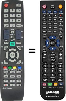 T&eacute;l&eacute;commande &eacute;quivalente Samsung LE46B530P7WXUA