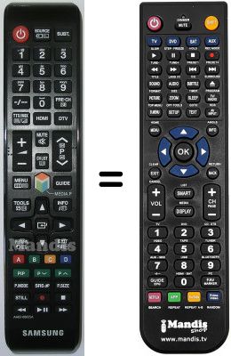 Télécommande équivalente Samsung LE27T51BXXEU Télécommande équivalente Samsung LE27T51BXXEU