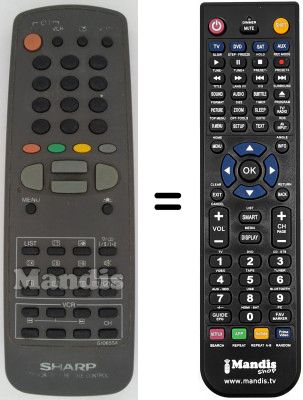 Télécommande équivalente RRMCG1065SA