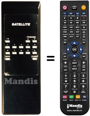 T&eacute;l&eacute;commande &eacute;quivalente REMCON1255