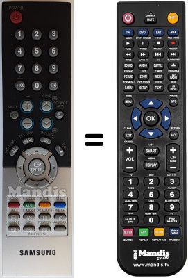 Télécommande équivalente BN59-00434C