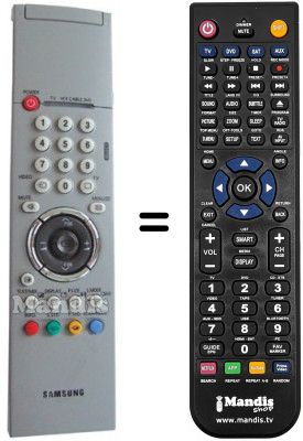 Télécommande équivalente Samsung AA59-00143A Télécommande équivalente Samsung AA59-00143A