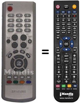 Télécommande équivalente Samsung LE20S81BX / /NWT Télécommande équivalente Samsung LE20S81BX / /NWT